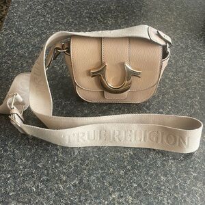 True Religion tan crossbody bag